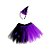 Kit Fantasia Bruxinha - Saia Tule e Tiara com aplique - Roxo/Preto - Infantil  - 01 unidade - Rizzo - Imagem 1