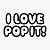 Transfer Para Balão Lettering - I love pop it - Pop It Fidget Toy! - 01 Unidade - Rizzo - Imagem 1