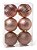 Kit Bolas Texturizadas Gomos Rose Gold 10cm - 06 unidades - Cromus Natal - Rizzo Balões - Imagem 1