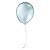Balão de Festa Látex Perolado - Azul Claro - Balões São Roque - Rizzo Balões - Imagem 1