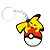 Chaveiro Pikachu Temático Emborrachado - 01 unidade - Rizzo - Imagem 1