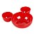 Petisqueira Vermelho Mickey Minnie Mouse - 19cm - 1 Un - Rizzo - Imagem 1