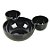 Petisqueira Preto Mickey Minnie Mouse - 19cm - 1 Un - Rizzo - Imagem 1