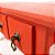 Mini Gaveteiro de Mesa 3 Gavetas -Vermelho - MDF - 01 Unidade - Rizzo - Imagem 3