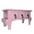 Mini Gaveteiro de Mesa 3 Gavetas Rosa MDF - 01 Unidade - Rizzo - Imagem 1