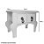 Mini Gaveteiro de Mesa 2 Gavetas Rosa Retrô MDF - 01 Unidade - Rizzo - Imagem 4