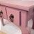 Mini Gaveteiro de Mesa 2 Gavetas Rosa Retrô MDF - 01 Unidade - Rizzo - Imagem 3
