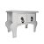 Mini Gaveteiro de Mesa 2 Gavetas Retrô Branco MDF - 01 Unidade - Rizzo - Imagem 1