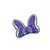 Aplique Laço Azul Nacarado - 5cm - 2 Un - Artegift - Rizzo - Imagem 1