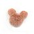 Aplique Urso Pelo Rosa Decorativo - 2 Un - Artegift - Rizzo - Imagem 1