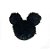 Aplique Urso Pelo Preto Decorativo - 2 Un - Artegift - Rizzo - Imagem 1