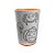 Copo para Colorir Color Cup Halloween - Laranja - 10cm - 1 unidade - Rizzo - Imagem 2