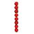 Bolas em Tubo Vermelho 7cm - 08 unidades - Cromus Natal - Rizzo Balões - Imagem 1