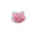 Aplique Gato Incolor Rosa - 6cm - 2 Un - Artegift - Rizzo - Imagem 1