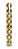Bolas em Tubo Ouro 6cm - 08 unidades - Cromus Natal - Rizzo Balões - Imagem 1