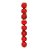 Bolas em Tubo Vermelho 10cm - 08 unidades - Cromus Natal - Rizzo Balões - Imagem 1