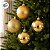Bola De Natal em Tudo - Brilho, Fosco e Glitter - Ouro - 12cm - 04 unidades - Cromus Natal - Rizzo - Imagem 5