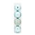 Bolas em Tubo Mint 12cm - 04 unidades - Cromus Natal - Rizzo - Imagem 1