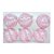 Kit Bola Listra Lantejoula - Trend Rainbow - Candy- Rosa Claro- 8cm - 6 unidades - Cromus Natal - Rizzo Balões - Imagem 1