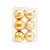 Kit Bolas Texturizadas e Lisas Dourado 8cm - 06 unidades - Cromus Natal - Rizzo Balões - Imagem 1