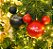 Kit Bolas Mickey e Minnie Mouse Preto e Vermelho  6cm - 06 unidades Natal Disney - Cromus Natal - Rizzo - Imagem 1