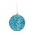 Kit Bolas Glitter Azul 8cm - 06 unidades - Cromus Natal - Rizzo Balões - Imagem 1