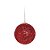 Kit Bola Glitter Vermelha 8 cm - 06 unidades - Cromus Natal - Rizzo Balões - Imagem 1
