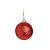 Kit Bola Glitter Vermelho 4cm - 12 unidades - Cromus Natal - Rizzo Balões - Imagem 1
