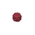 Bola Rattan Vermelho 6cm - 01 unidade - Cromus Natal - Rizzo Balões - Imagem 1