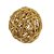 Bola Rattan Ouro 7,5cm - 01 unidade - Cromus Natal - Rizzo Balões - Imagem 1