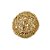 Bola Rattan Ouro 15cm - 01 unidade - Cromus Natal - Rizzo Balões - Imagem 1
