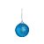 Bola Glitter Azul 05cm - 06 unidades - Cromus Natal - Rizzo Balões - Imagem 1