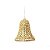 Enfeite para Pendurar Sino Ouro Tam G 15cm - 01 unidades - Cromus Natal - Rizzo - Imagem 1