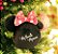 Enfeite para Pendurar Minnie Mouse Assinatura 10cm - 01 unidade Natal Disney - Cromus - Rizzo - Imagem 1