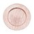 Sousplat Listras Trabalhadas Rose Gold 33cm - 01 unidade - Cromus Natal - Rizzo Balões - Imagem 1