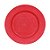 Sousplat Craquelado Vermelho 33cm - 01 unidade - Cromus Natal - Rizzo Balões - Imagem 1