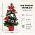 Mini Pinheiro Decorado Vermelho e Verde 40cm - 01 unidade - Eucalipto - Cromus Natal - Rizzo Balões - Imagem 2