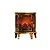 Mini Lareira Redonda com Led Preto e Ouro  - 01 unidade - Cromus Natal - Rizzo Embalagens - Imagem 1
