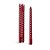 Kit Velas Espiral Vermelho 25cm - 02 unidades - Cromus Natal - Rizzo - Imagem 1