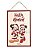 Quadro de Madeira Mickey e Miniie Feliz Natal 40cm - 01 unidade - Natal Disney - Cromus - Rizzo - Imagem 1