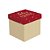 Caixa Cubo com Relevo - Feliz Natal - 01 unidade - Cromus Natal - Rizzo - Imagem 1