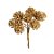 Enfeite de Natal Pick 12 Pinhas Glitter Ouro 01 Unidade Cromus Rizzo - Imagem 1