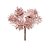 Enfeite de Natal Pick 6 Pinhas Glitter Rose 01 Unidade Cromus Rizzo - Imagem 1