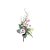 Enfeite de Natal Pick Folhas & Frutas 28x13x7cm- Rose & Verde - Delicata - 1 UN - Cromus - Rizzo - Imagem 1