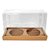 Caixa Panetone Duplo 100g Kraft 9x16,5x12cm - 05 Unidades - ASSK - Imagem 2
