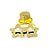 Kit Fantasia Acessórios Estrela Amarelo Festa Carnaval 02pçs 01 Unidade Cromus - Imagem 1