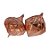 Kit Bola Pião - Rose Gold - 10cm - 2 UN - Rizzo - Imagem 1