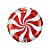Balão de Festa Microfoil 09" - Bala Espiralada Vermelho Natal - 01 Unidade - Qualatex - Rizzo - Imagem 1