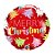 Balão de Festa Microfoil 18" - Merry Christmas Vermelho - 01 Unidade - Qualatex - Rizzo Balões - Imagem 1