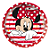 Prato Papel Redondo 18cm Festa Minnie Mouse 12 Unidades Regina - Imagem 2